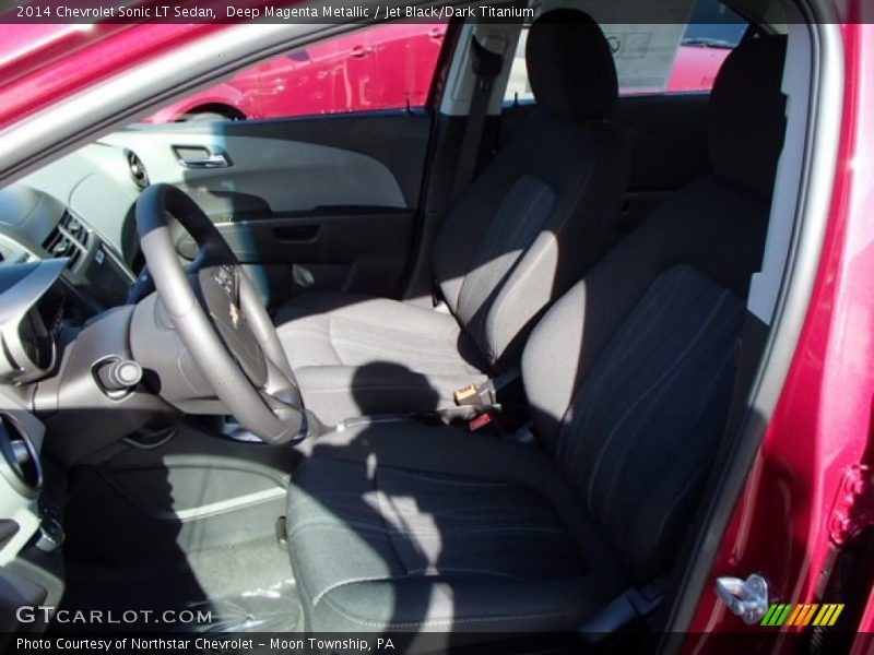 Deep Magenta Metallic / Jet Black/Dark Titanium 2014 Chevrolet Sonic LT Sedan