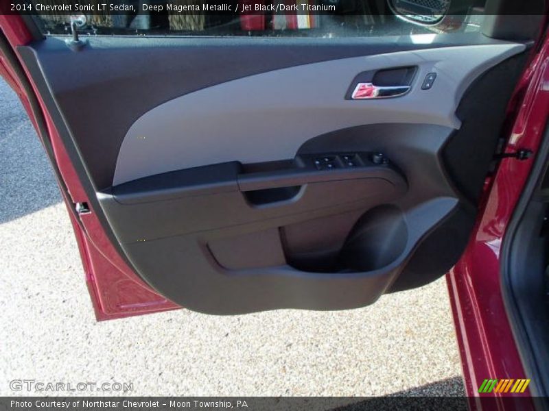 Deep Magenta Metallic / Jet Black/Dark Titanium 2014 Chevrolet Sonic LT Sedan