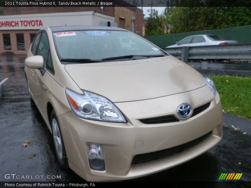 Sandy Beach Metallic / Bisque 2011 Toyota Prius Hybrid II