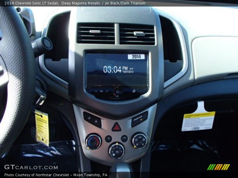 Deep Magenta Metallic / Jet Black/Dark Titanium 2014 Chevrolet Sonic LT Sedan