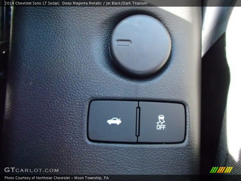 Deep Magenta Metallic / Jet Black/Dark Titanium 2014 Chevrolet Sonic LT Sedan