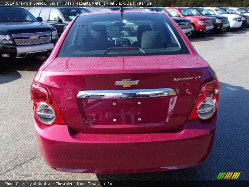 Deep Magenta Metallic / Jet Black/Dark Titanium 2014 Chevrolet Sonic LT Sedan