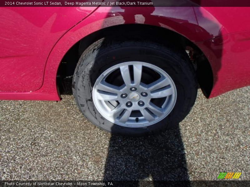 Deep Magenta Metallic / Jet Black/Dark Titanium 2014 Chevrolet Sonic LT Sedan