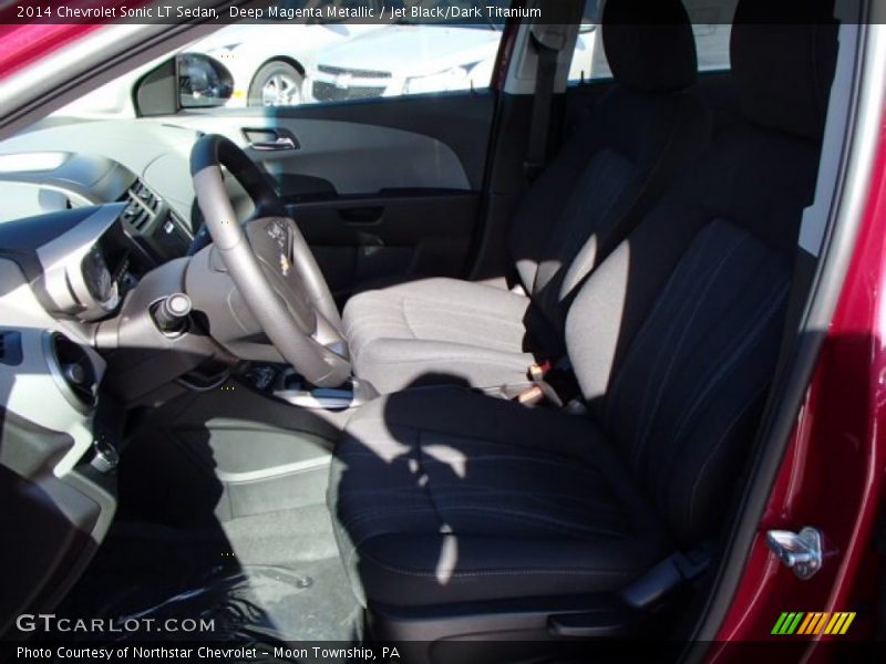 Deep Magenta Metallic / Jet Black/Dark Titanium 2014 Chevrolet Sonic LT Sedan