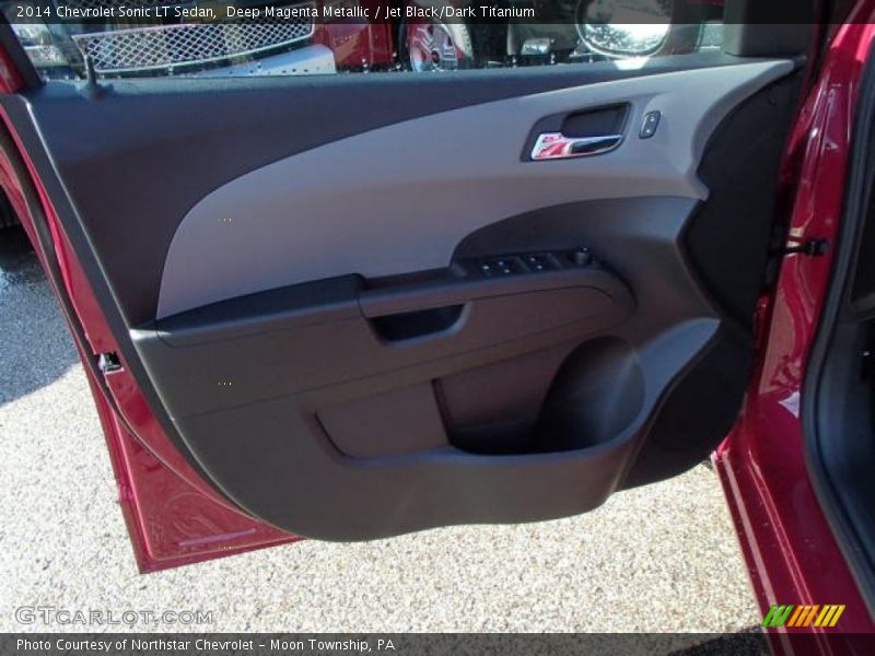Deep Magenta Metallic / Jet Black/Dark Titanium 2014 Chevrolet Sonic LT Sedan