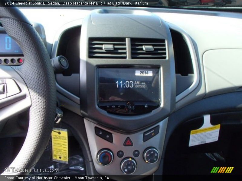 Deep Magenta Metallic / Jet Black/Dark Titanium 2014 Chevrolet Sonic LT Sedan