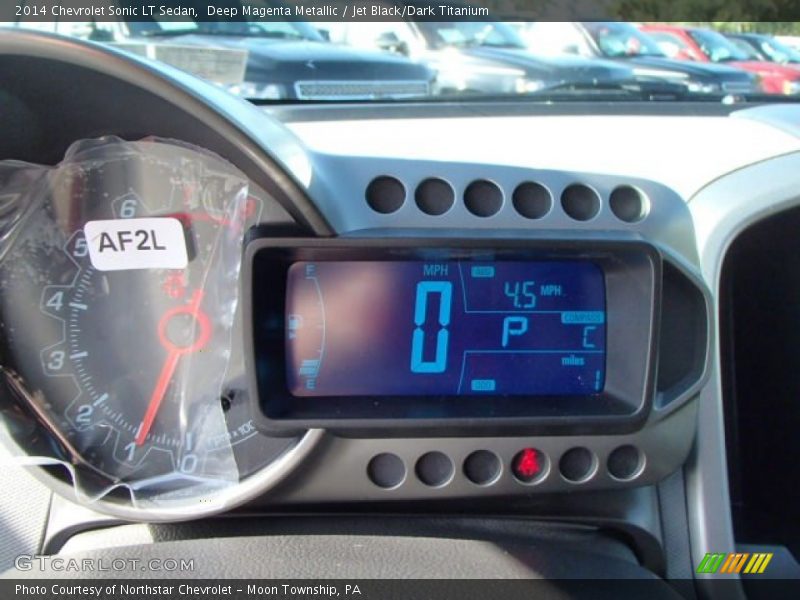 Deep Magenta Metallic / Jet Black/Dark Titanium 2014 Chevrolet Sonic LT Sedan