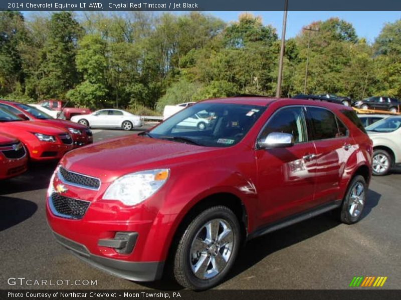 Crystal Red Tintcoat / Jet Black 2014 Chevrolet Equinox LT AWD