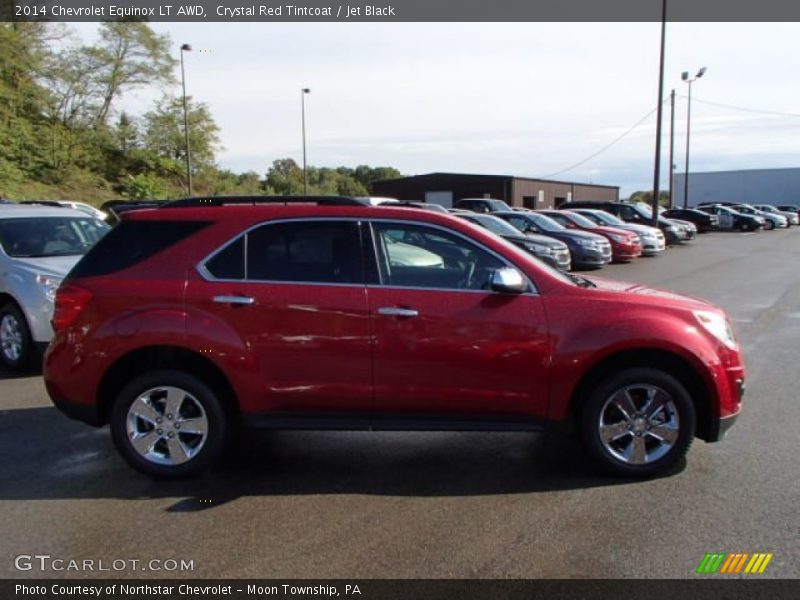 Crystal Red Tintcoat / Jet Black 2014 Chevrolet Equinox LT AWD