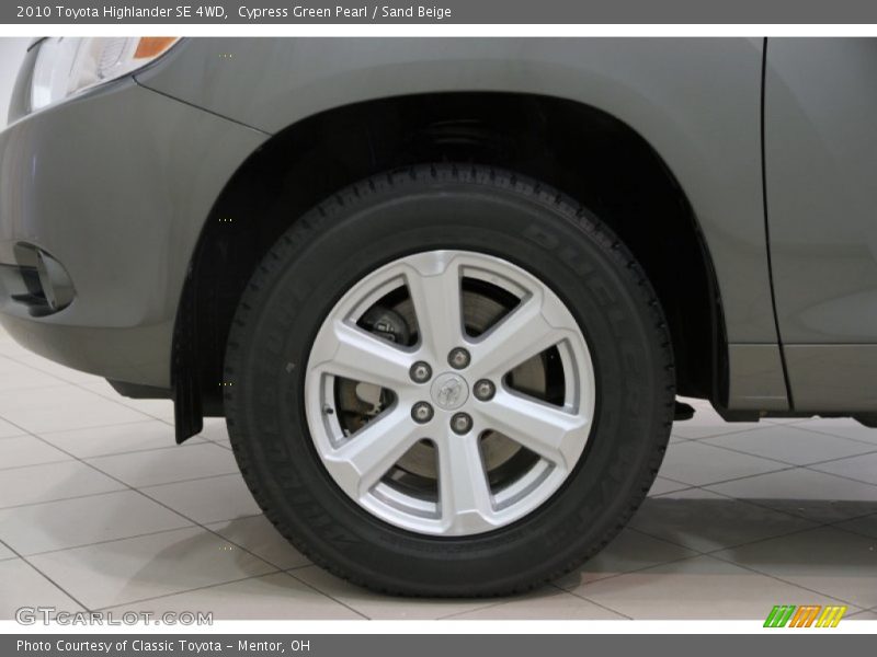 Cypress Green Pearl / Sand Beige 2010 Toyota Highlander SE 4WD