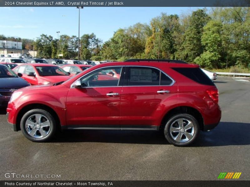 Crystal Red Tintcoat / Jet Black 2014 Chevrolet Equinox LT AWD