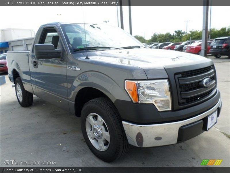 Sterling Gray Metallic / Steel Gray 2013 Ford F150 XL Regular Cab