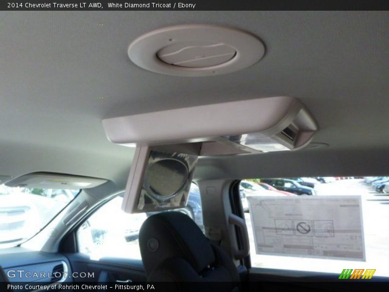 White Diamond Tricoat / Ebony 2014 Chevrolet Traverse LT AWD
