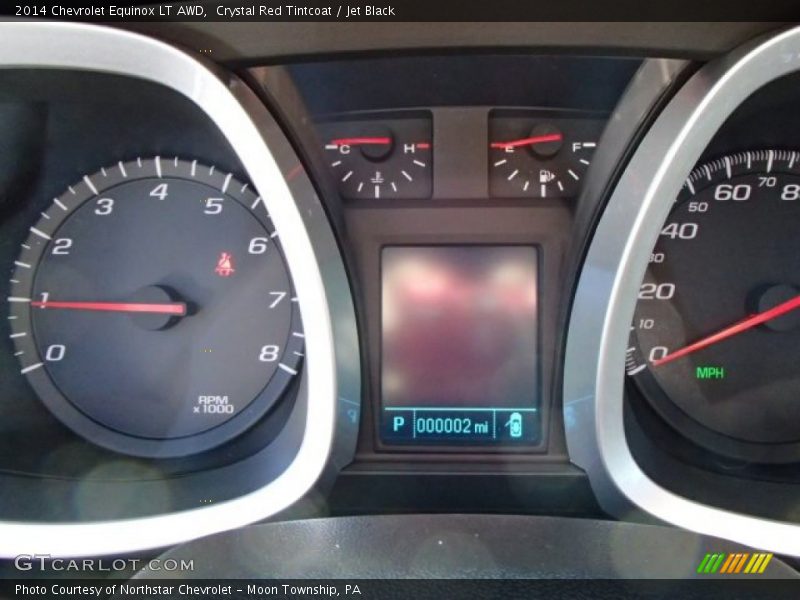 Crystal Red Tintcoat / Jet Black 2014 Chevrolet Equinox LT AWD