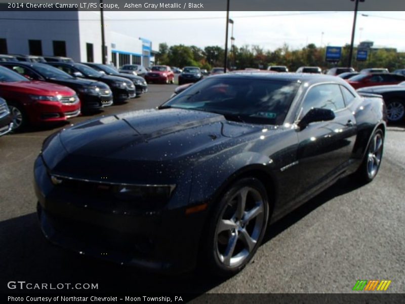 Ashen Gray Metallic / Black 2014 Chevrolet Camaro LT/RS Coupe