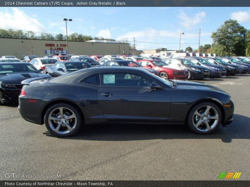 Ashen Gray Metallic / Black 2014 Chevrolet Camaro LT/RS Coupe