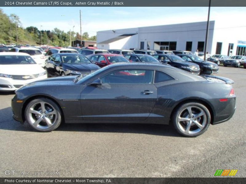 Ashen Gray Metallic / Black 2014 Chevrolet Camaro LT/RS Coupe
