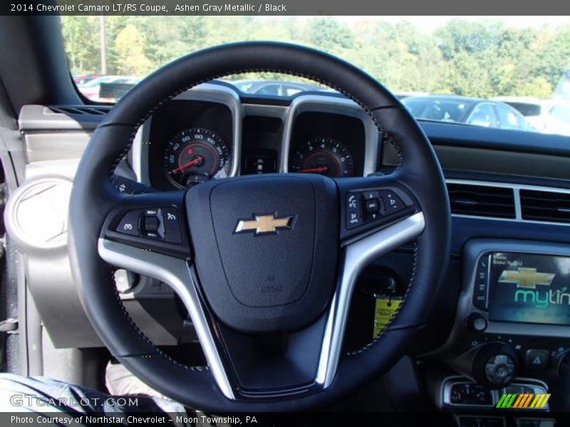 Ashen Gray Metallic / Black 2014 Chevrolet Camaro LT/RS Coupe
