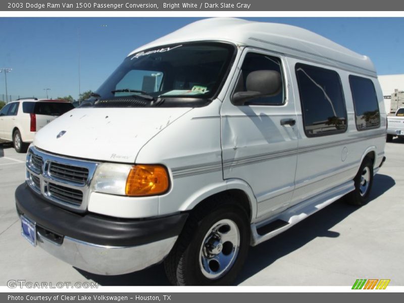 Bright White / Dark Slate Gray 2003 Dodge Ram Van 1500 Passenger Conversion