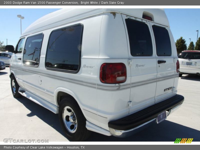 Bright White / Dark Slate Gray 2003 Dodge Ram Van 1500 Passenger Conversion
