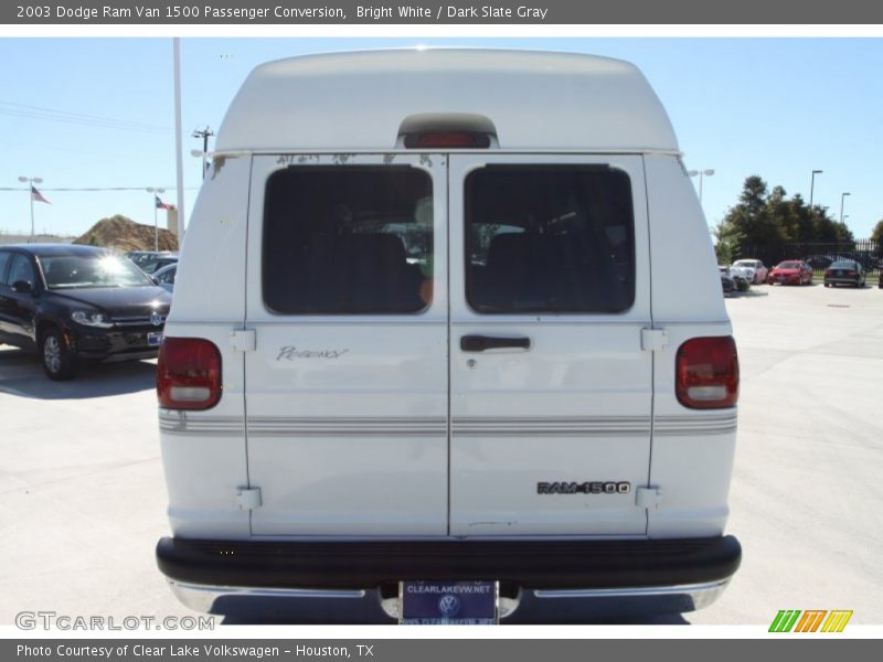 Bright White / Dark Slate Gray 2003 Dodge Ram Van 1500 Passenger Conversion