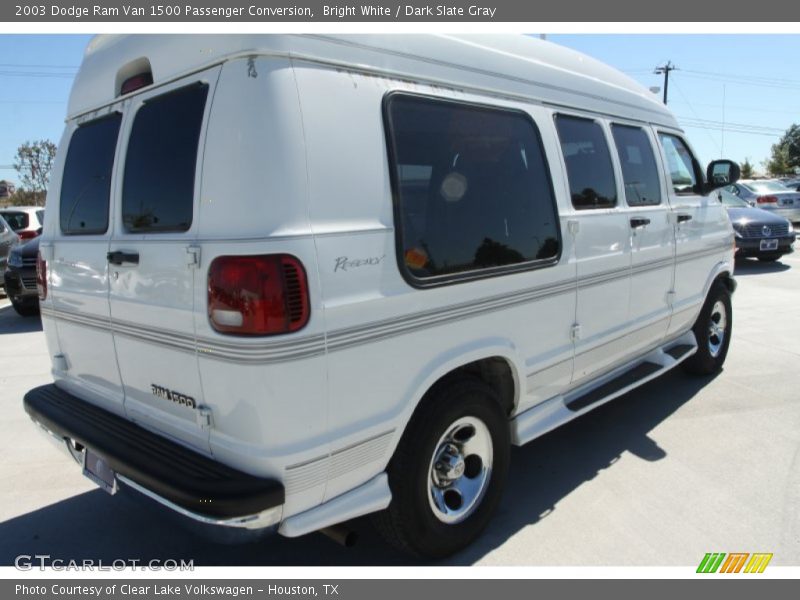 Bright White / Dark Slate Gray 2003 Dodge Ram Van 1500 Passenger Conversion