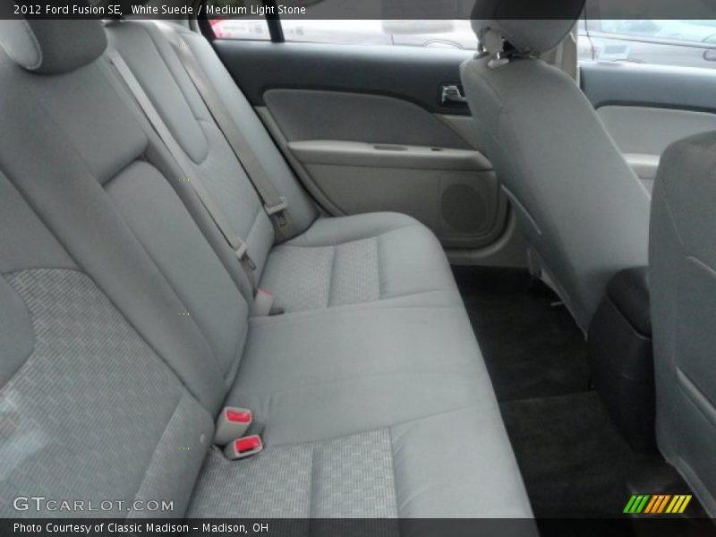 White Suede / Medium Light Stone 2012 Ford Fusion SE