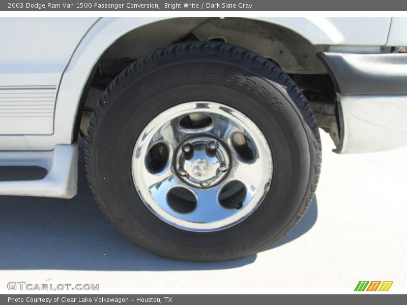 Bright White / Dark Slate Gray 2003 Dodge Ram Van 1500 Passenger Conversion