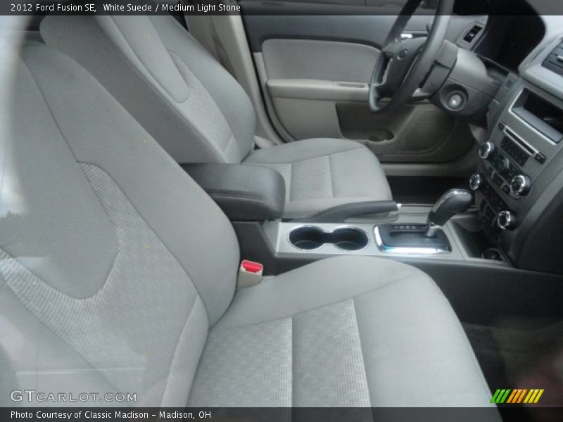 White Suede / Medium Light Stone 2012 Ford Fusion SE