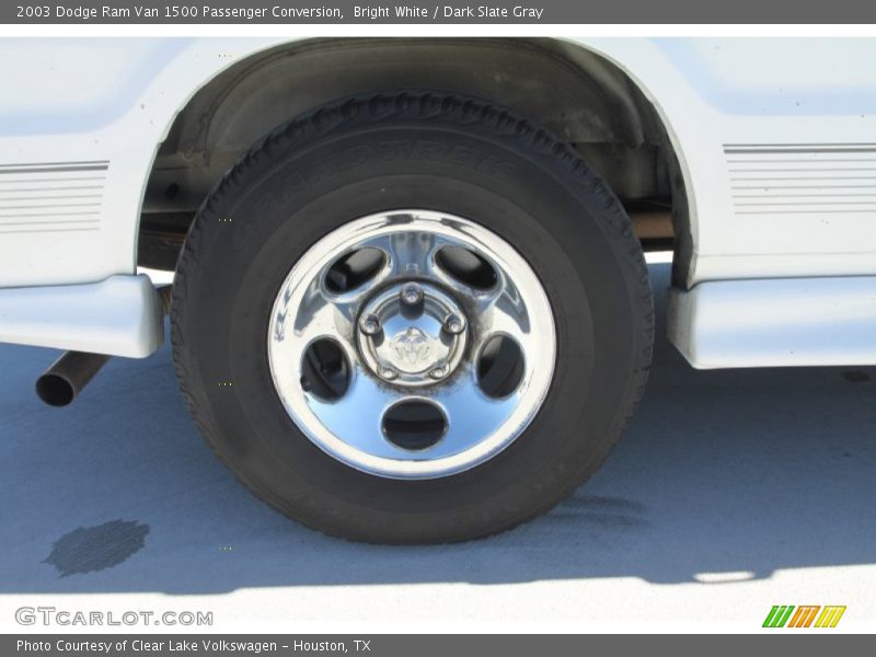 Bright White / Dark Slate Gray 2003 Dodge Ram Van 1500 Passenger Conversion