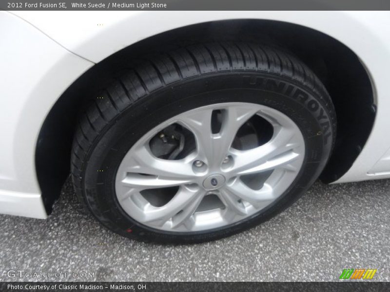 White Suede / Medium Light Stone 2012 Ford Fusion SE