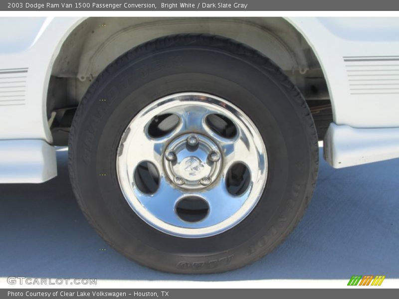 Bright White / Dark Slate Gray 2003 Dodge Ram Van 1500 Passenger Conversion