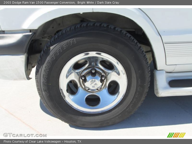 Bright White / Dark Slate Gray 2003 Dodge Ram Van 1500 Passenger Conversion