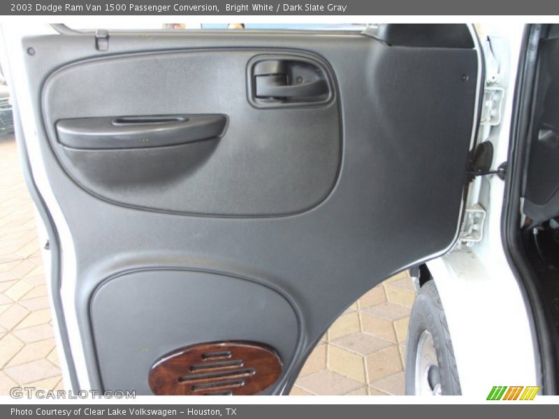 Bright White / Dark Slate Gray 2003 Dodge Ram Van 1500 Passenger Conversion