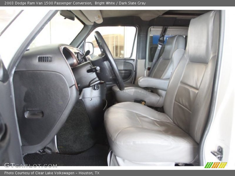 Bright White / Dark Slate Gray 2003 Dodge Ram Van 1500 Passenger Conversion