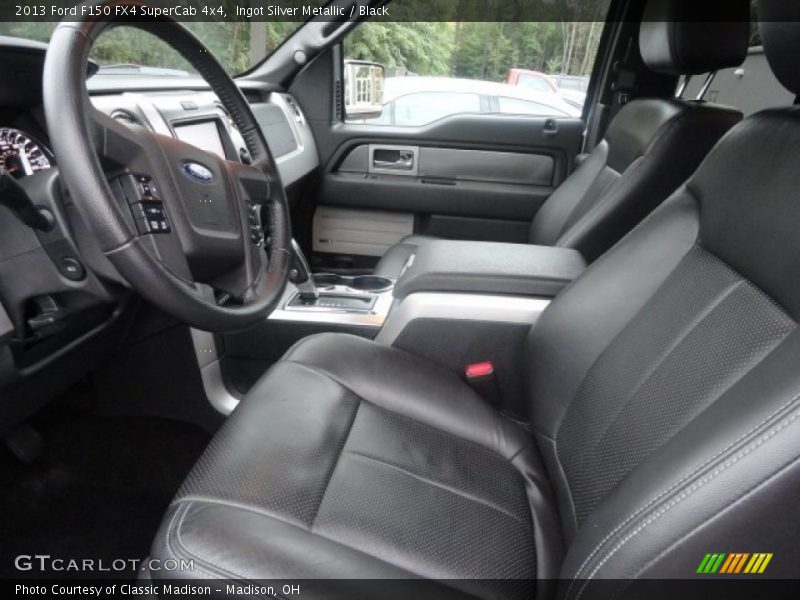 Ingot Silver Metallic / Black 2013 Ford F150 FX4 SuperCab 4x4