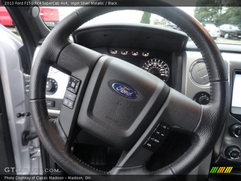 Ingot Silver Metallic / Black 2013 Ford F150 FX4 SuperCab 4x4
