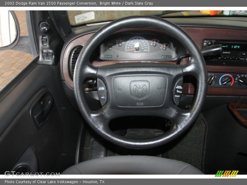 Bright White / Dark Slate Gray 2003 Dodge Ram Van 1500 Passenger Conversion