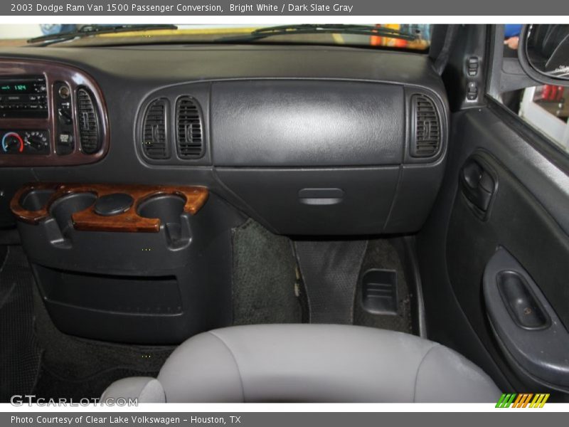 Bright White / Dark Slate Gray 2003 Dodge Ram Van 1500 Passenger Conversion