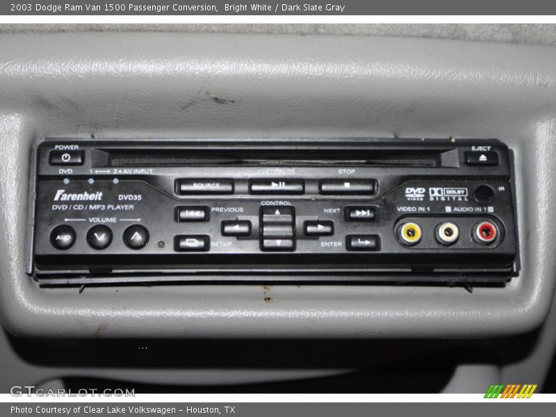 Bright White / Dark Slate Gray 2003 Dodge Ram Van 1500 Passenger Conversion