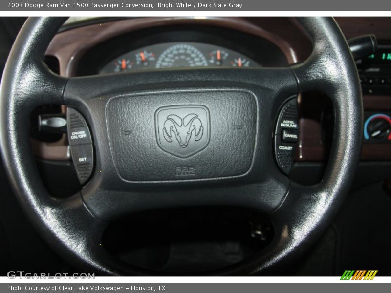 Bright White / Dark Slate Gray 2003 Dodge Ram Van 1500 Passenger Conversion