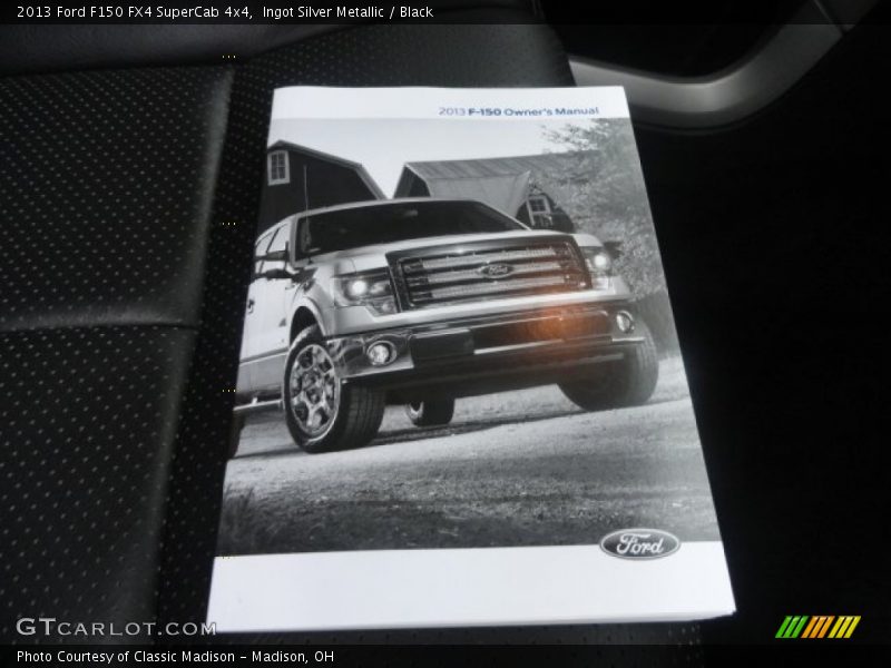 Ingot Silver Metallic / Black 2013 Ford F150 FX4 SuperCab 4x4