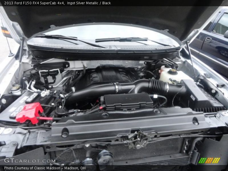 Ingot Silver Metallic / Black 2013 Ford F150 FX4 SuperCab 4x4