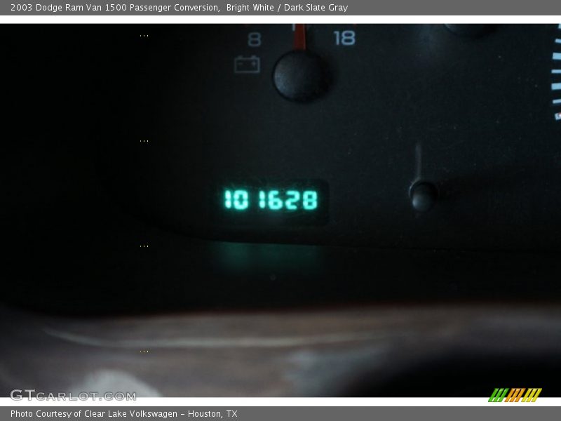 Bright White / Dark Slate Gray 2003 Dodge Ram Van 1500 Passenger Conversion