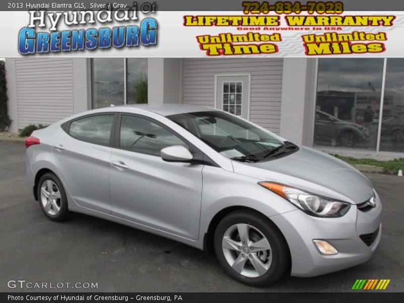 Silver / Gray 2013 Hyundai Elantra GLS