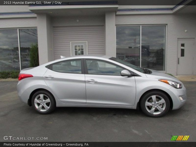 Silver / Gray 2013 Hyundai Elantra GLS