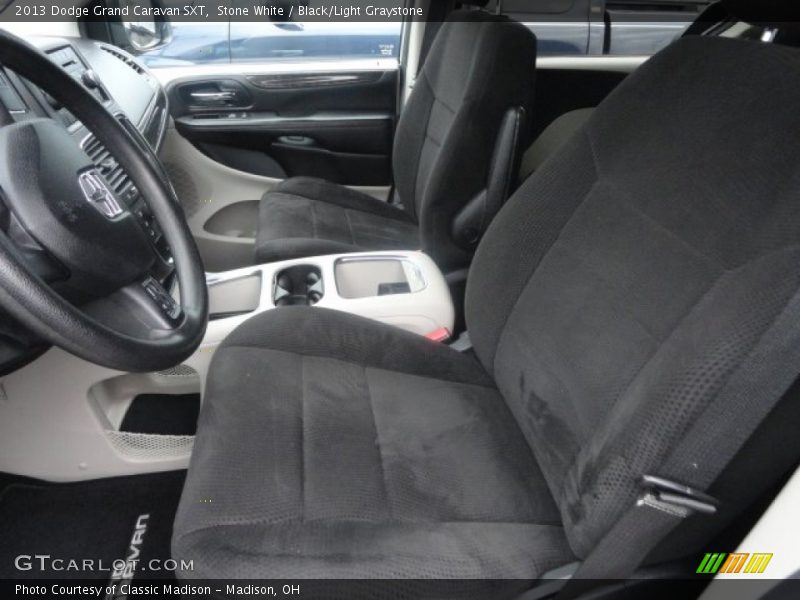 Stone White / Black/Light Graystone 2013 Dodge Grand Caravan SXT