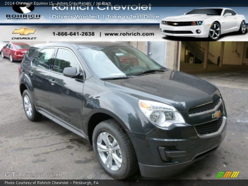 Ashen Gray Metallic / Jet Black 2014 Chevrolet Equinox LS