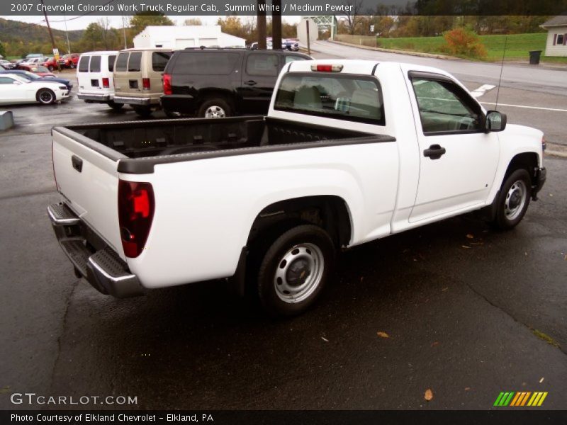 Summit White / Medium Pewter 2007 Chevrolet Colorado Work Truck Regular Cab