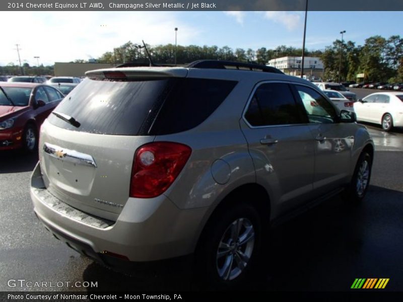 Champagne Silver Metallic / Jet Black 2014 Chevrolet Equinox LT AWD